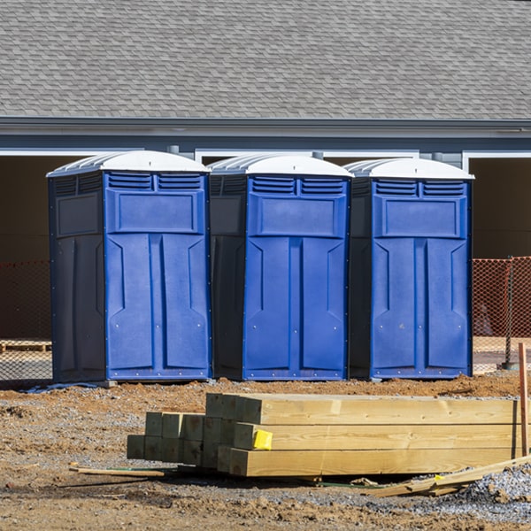 how can i report damages or issues with the portable restrooms during my rental period in Ryan IA